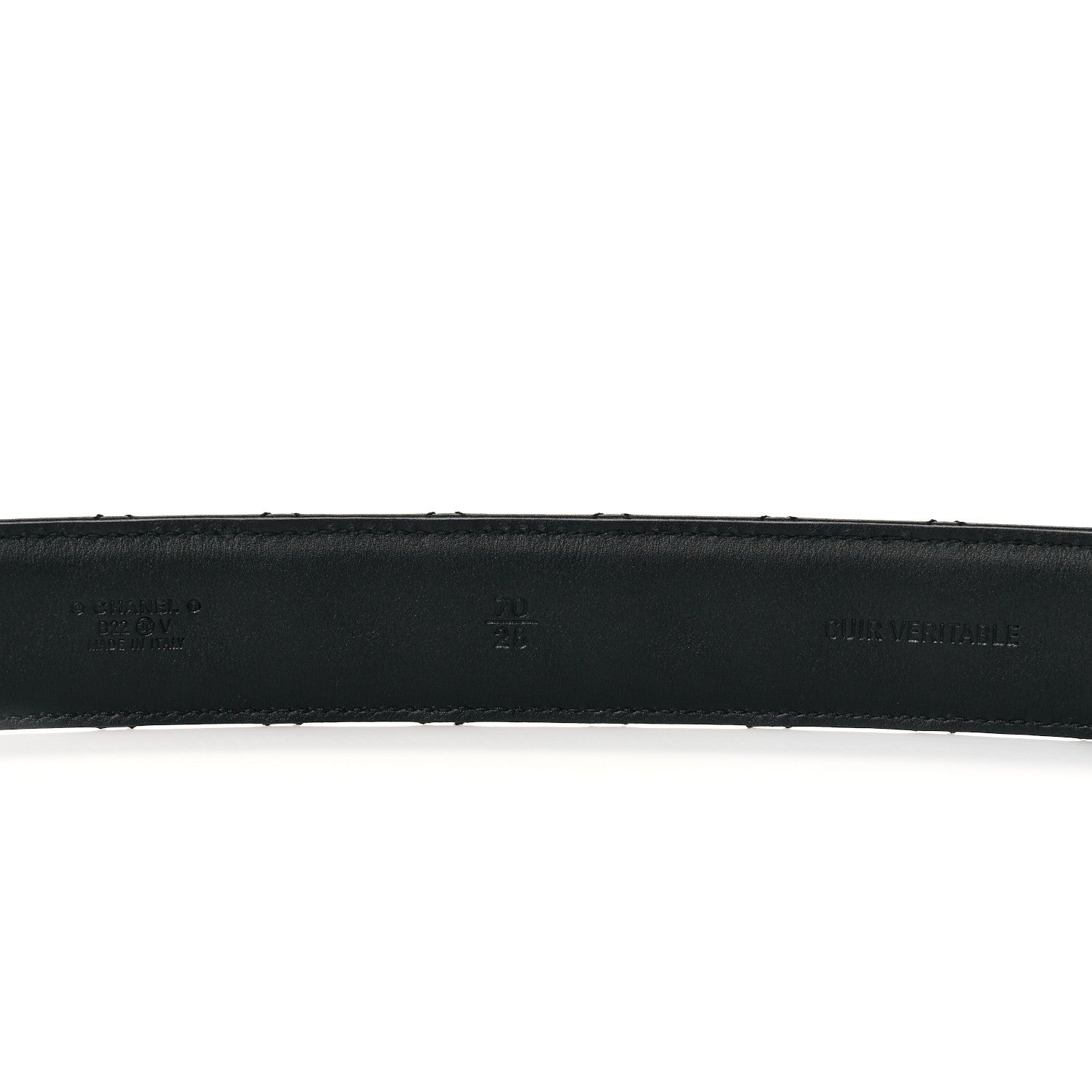 Chanel Calfskin Quilted CC Chain Belt 70 28 Black 4 of 6