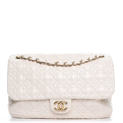 Chanel Vinyl Rock in Moscow Jumbo Flap White 1 of 10