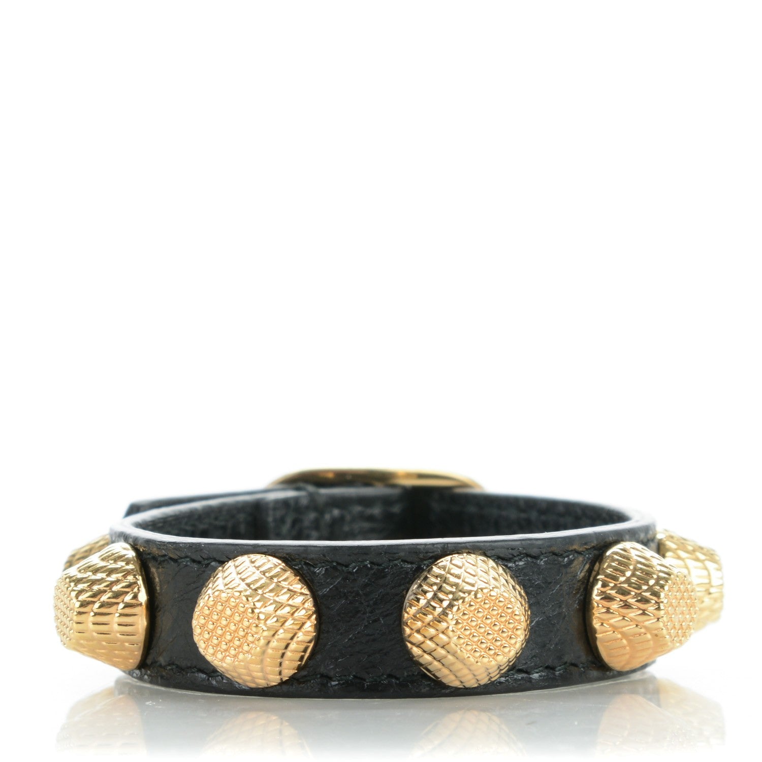 Balenciaga Agneau Giant Gold M Bracelet Black 1 of 5