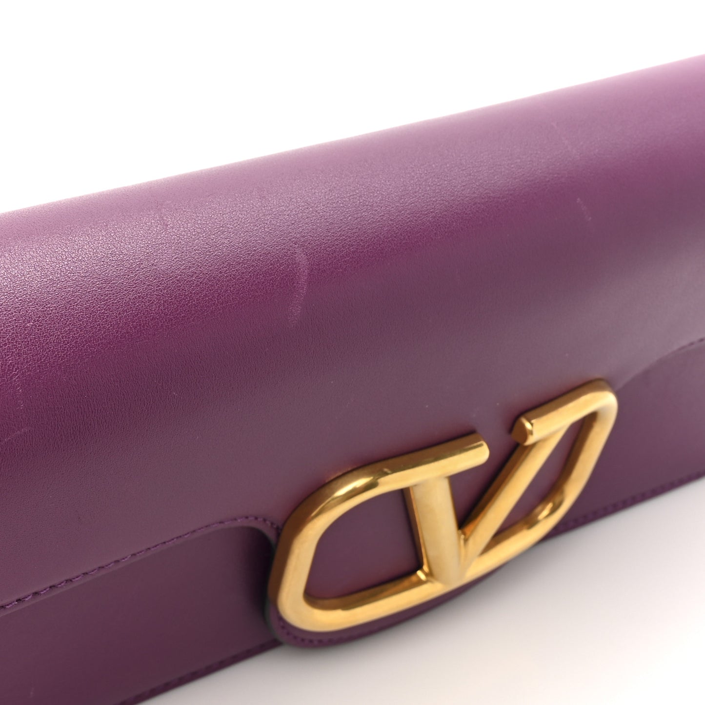 Calfskin Vlogo Loco Shoulder Bag Prune