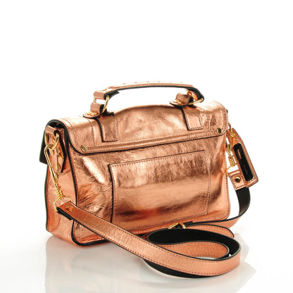 Proenza Schouler Metallic Lambskin Tiny PS1 Satchel Copper 3 of 8