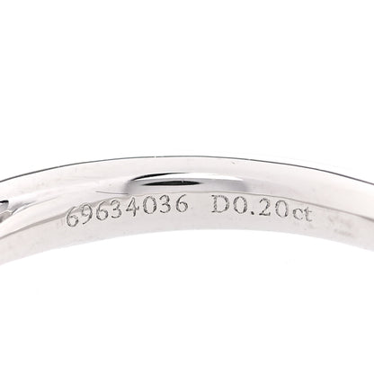 Tiffany Platinum Diamond .20ct Round Brilliant Harmony Engagement Ring 45 3.25 5 of 6