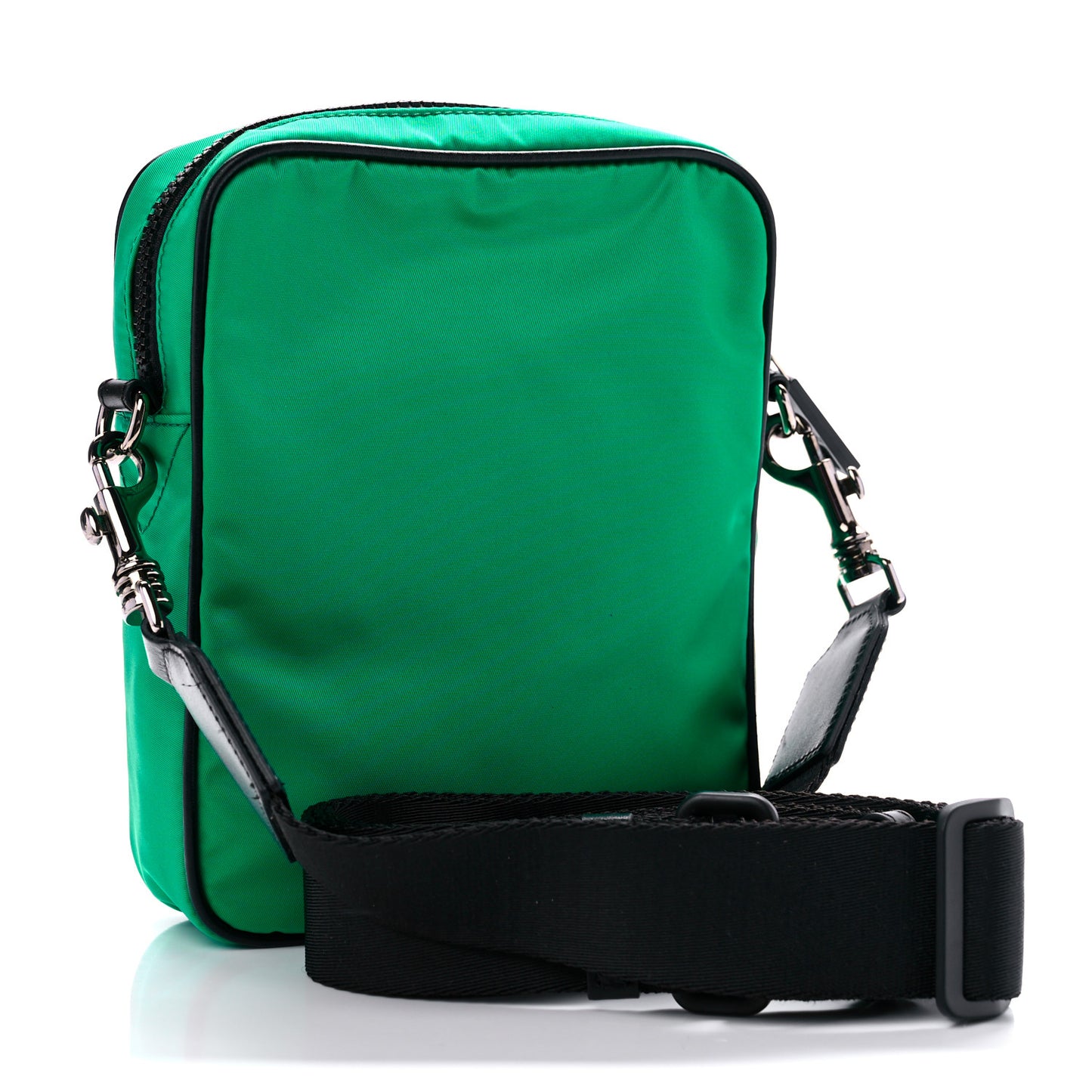 Nylon Palazzo Medusa Crossbody Bag Green