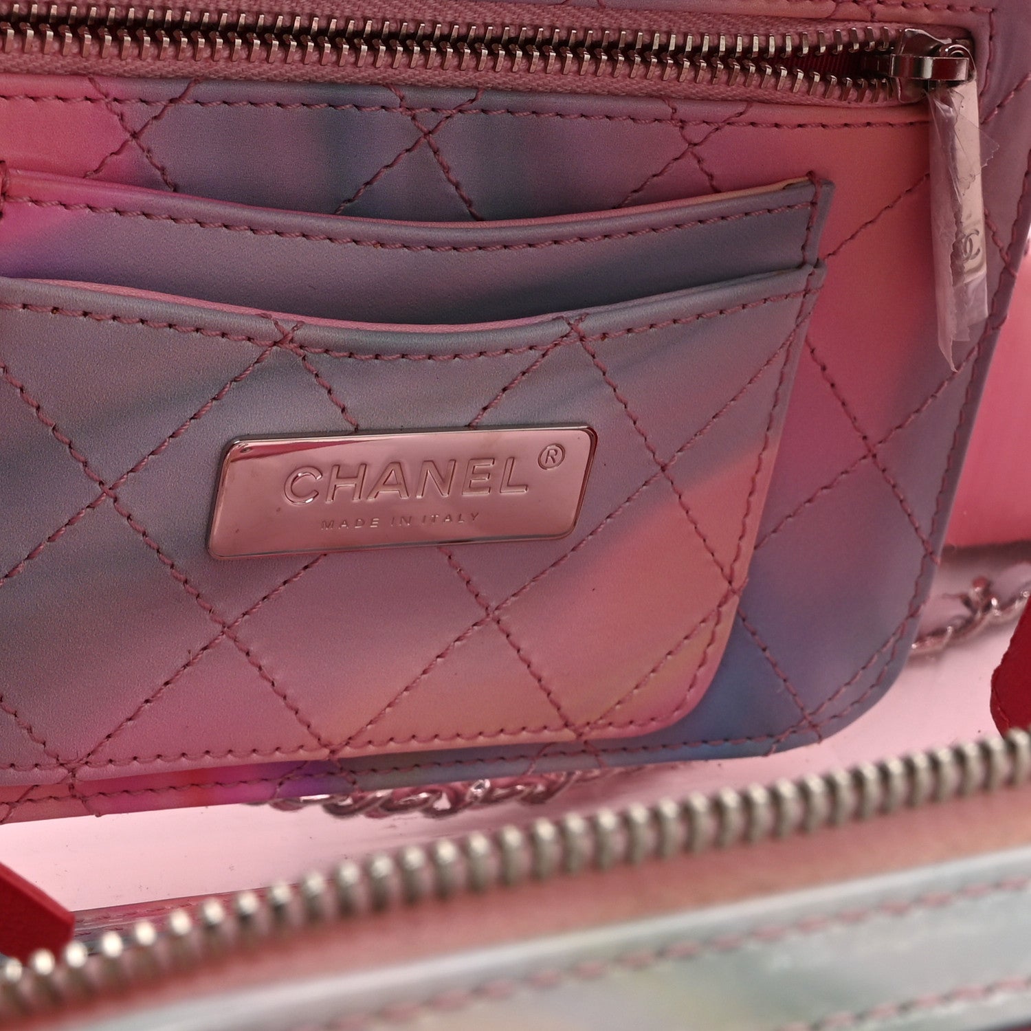 Chanel PVC Lambskin Filigree Small CC Filigree Vanity Case Pink Multicolor 6 of 10