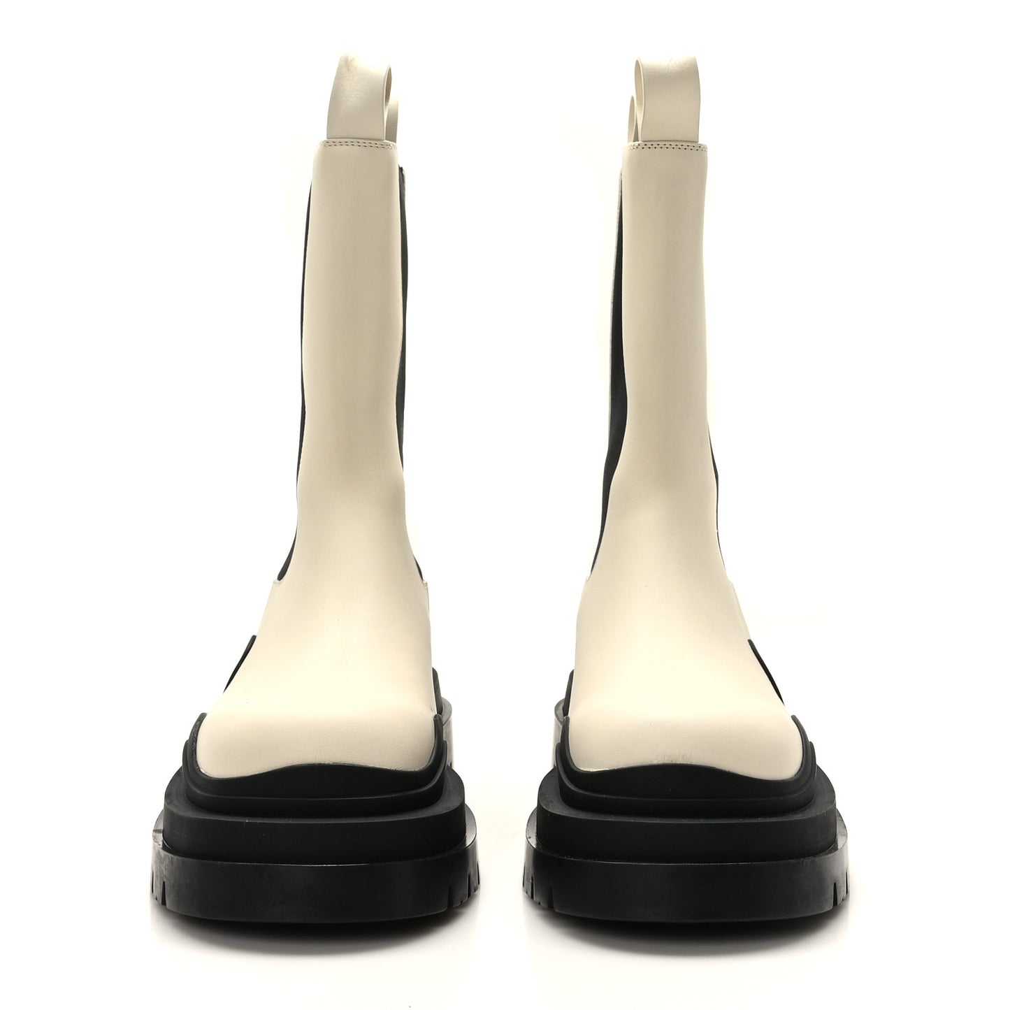 Calfskin The Tire Chelsea Boots 38 Sea Salt Black