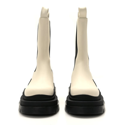Bottega Veneta Calfskin The Tire Chelsea Boots 38 Sea Salt Black 2 of 7