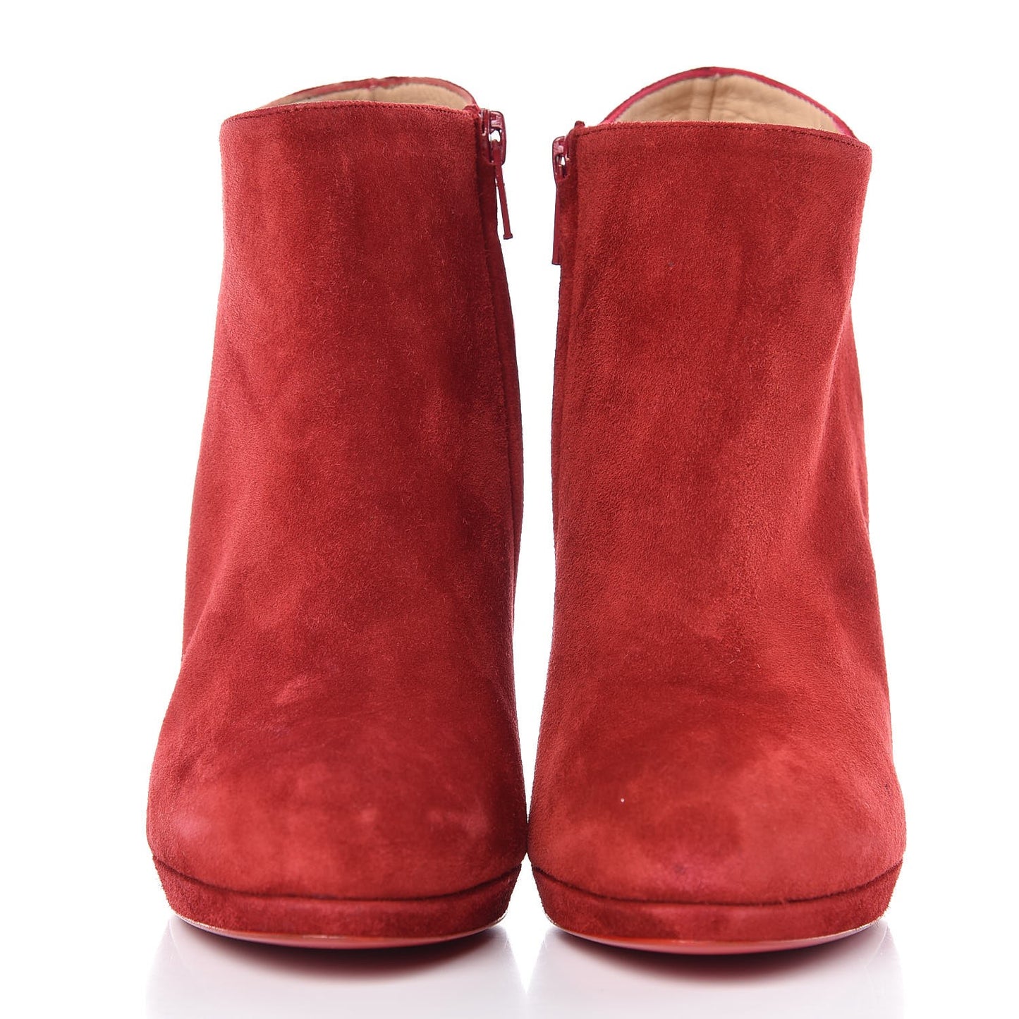 Veau Velours Bella Top 120 Ankle Boots 36.5 Carmin