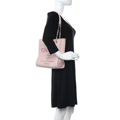 Chanel Lurex Boucle Mini Deauville Tote Pink 2 of 11
