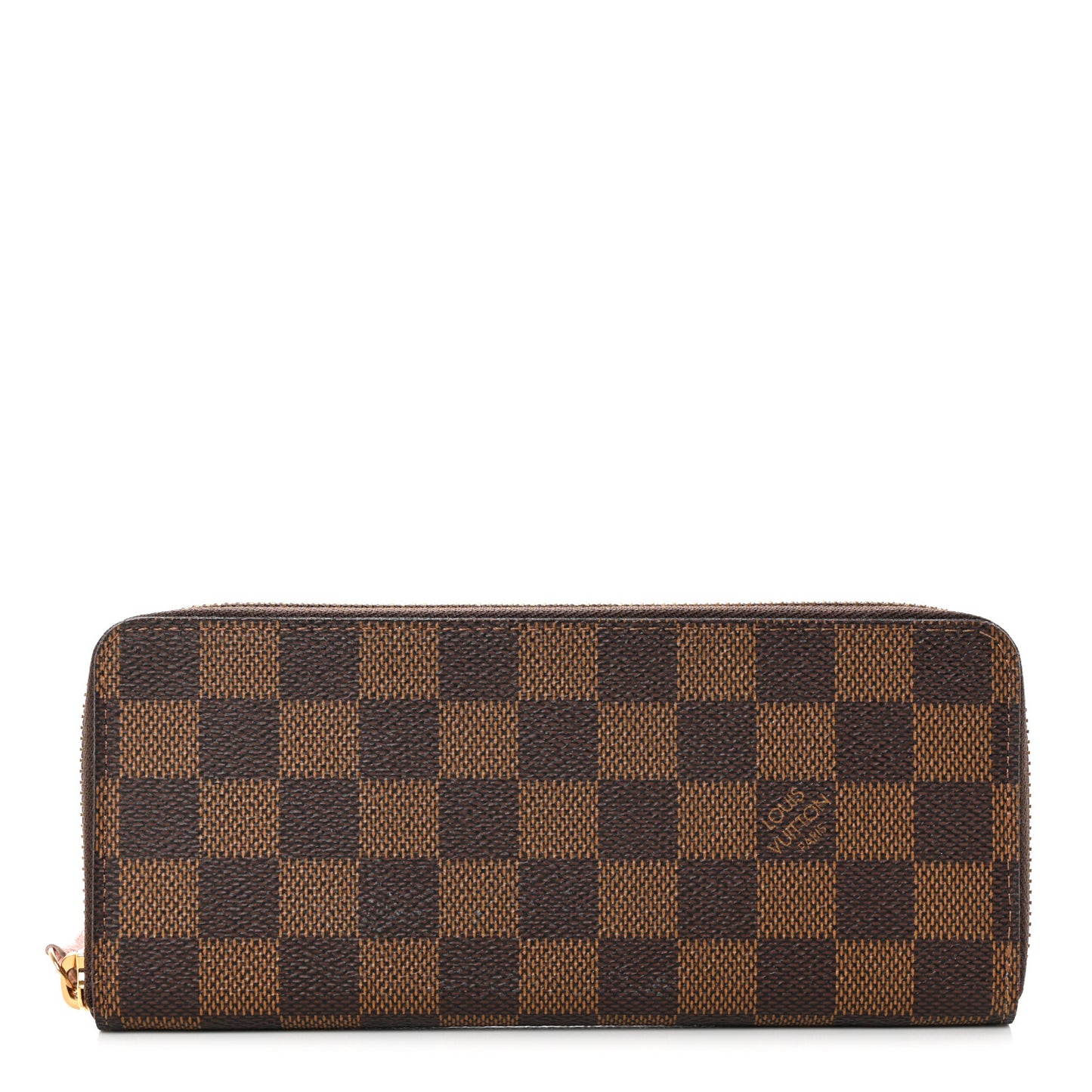 Damier Ebene Clemence Wallet Rose Ballerine