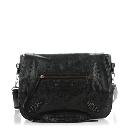 Balenciaga Agneau Classic Hardware Neo Folk Messenger Black 1 of 7