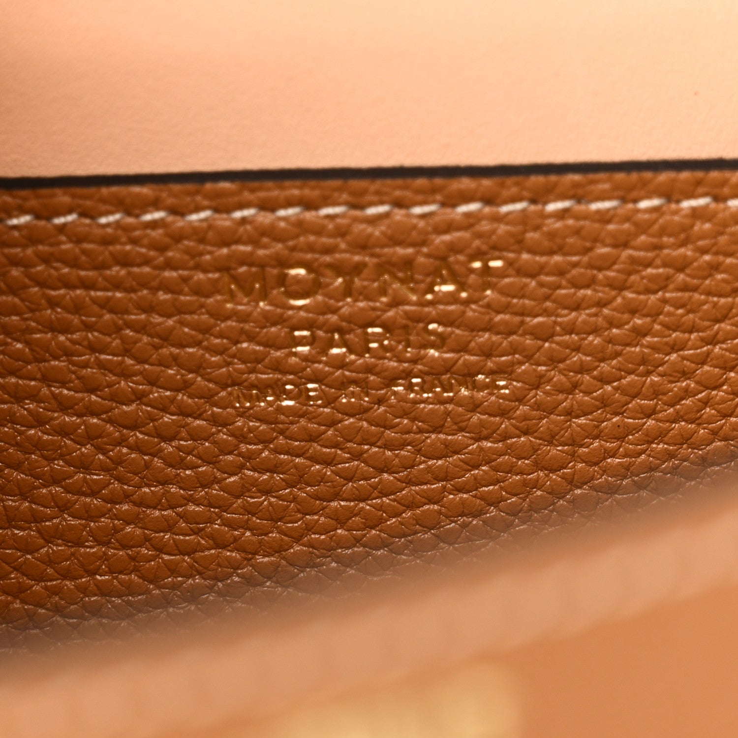 Moynat Taurillon Blush Flori PM Camel 7 of 11