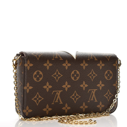 Louis Vuitton Monogram Lovely Birds Pochette Felicie Chain Wallet 3 of 9