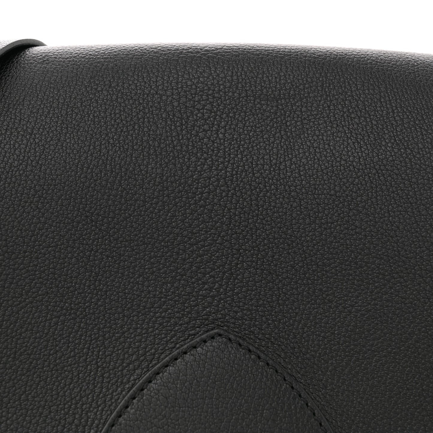 Calfskin Square Satchel Black