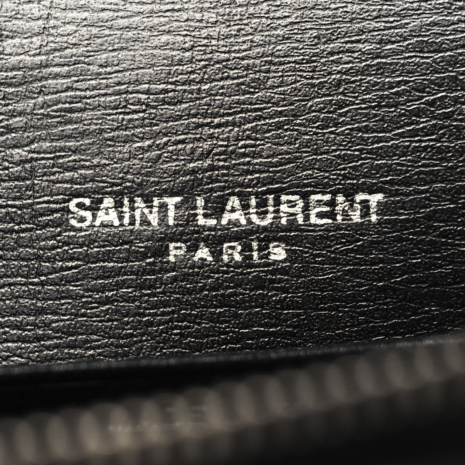 Saint Laurent Calfskin Monogram Sunset Top Handle Chain Wallet Black 7 of 10