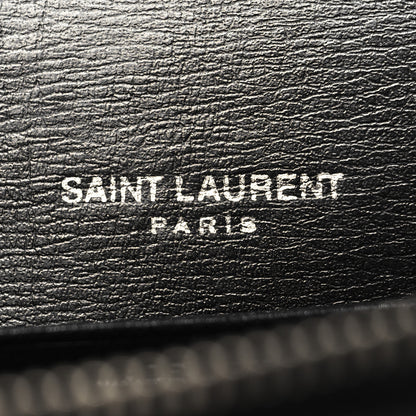 Saint Laurent Calfskin Monogram Sunset Top Handle Chain Wallet Black 7 of 10