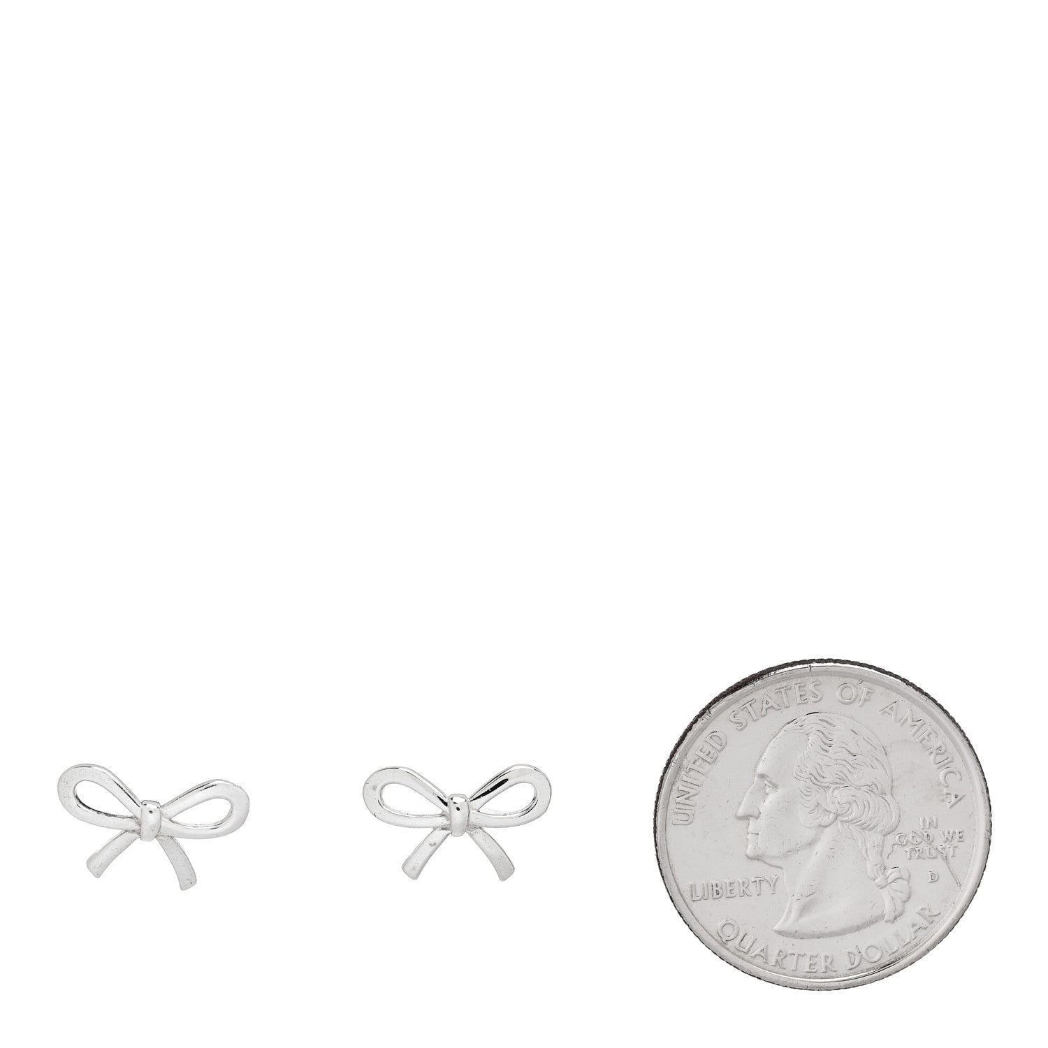 Tiffany Sterling Silver Bow Earrings 2 of 6