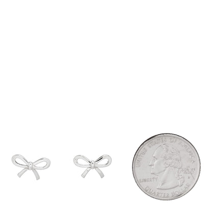 Tiffany Sterling Silver Bow Earrings 2 of 6