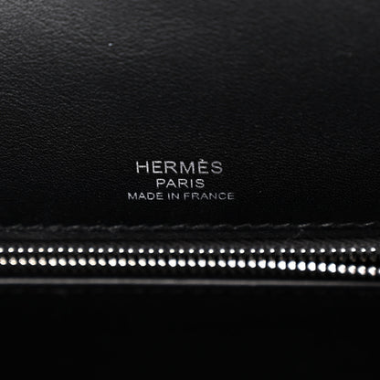 Hermes Toile Quadrille Swift Kelly Sellier 28 Ecru White Black 6 of 13