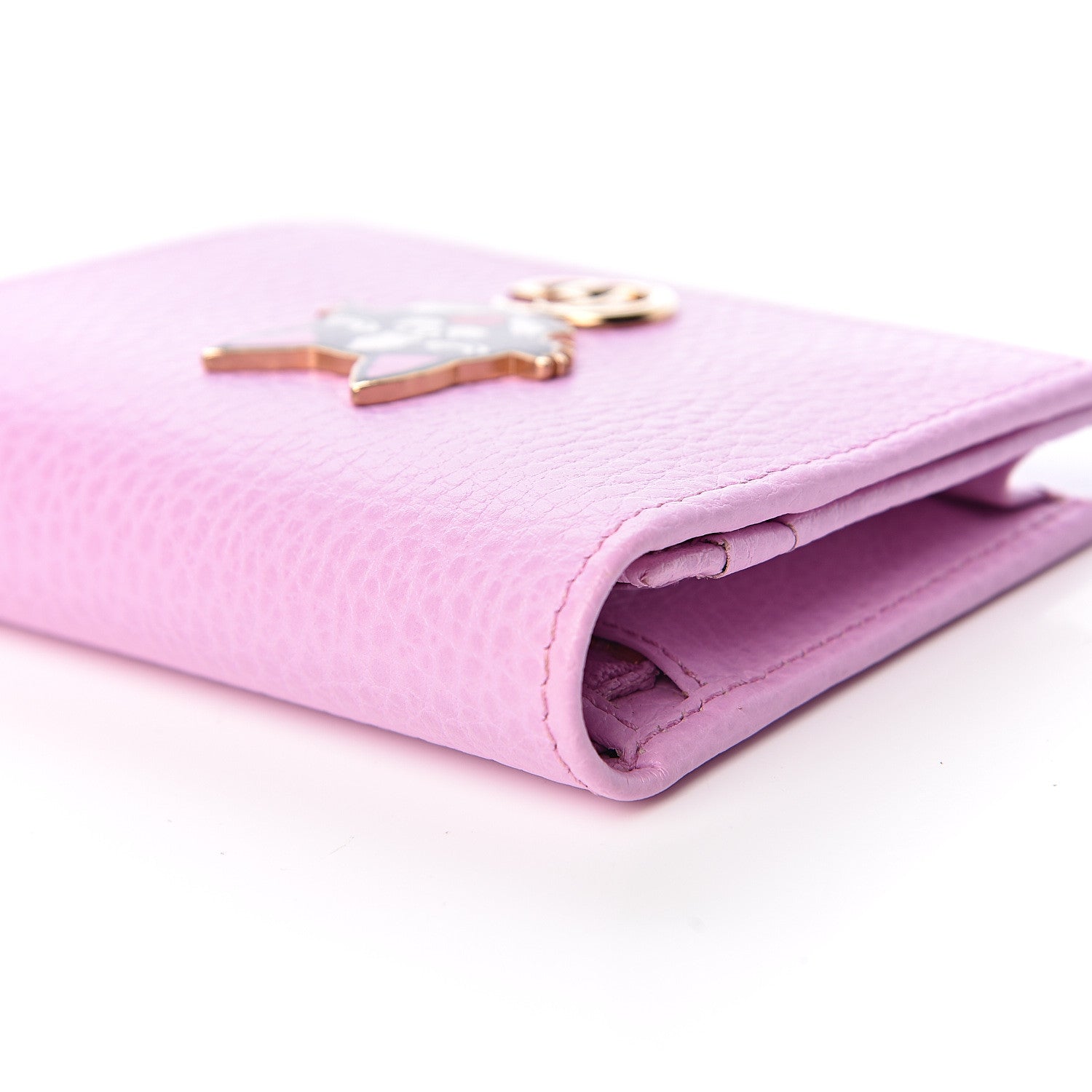 Gucci Dollar Calfskin Bosco Card Case Wallet Malva 11 of 12