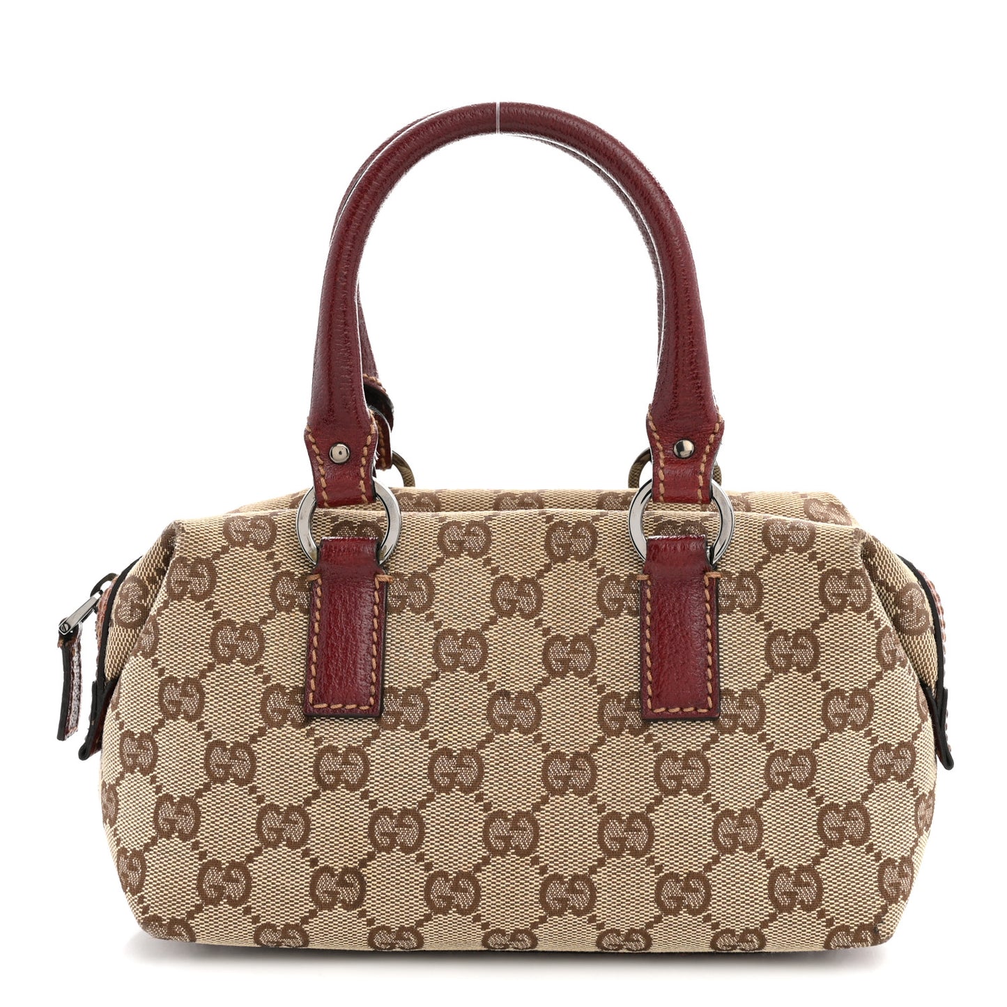 Monogram Mini Boston Handbag Red