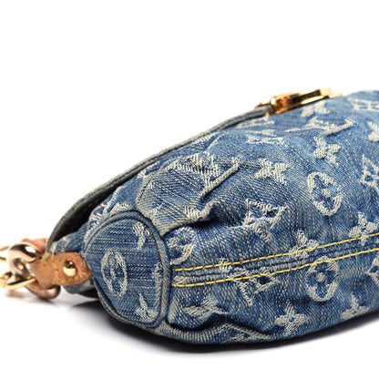 Louis Vuitton Monogram Denim Mini Pleaty Blue 6 of 20