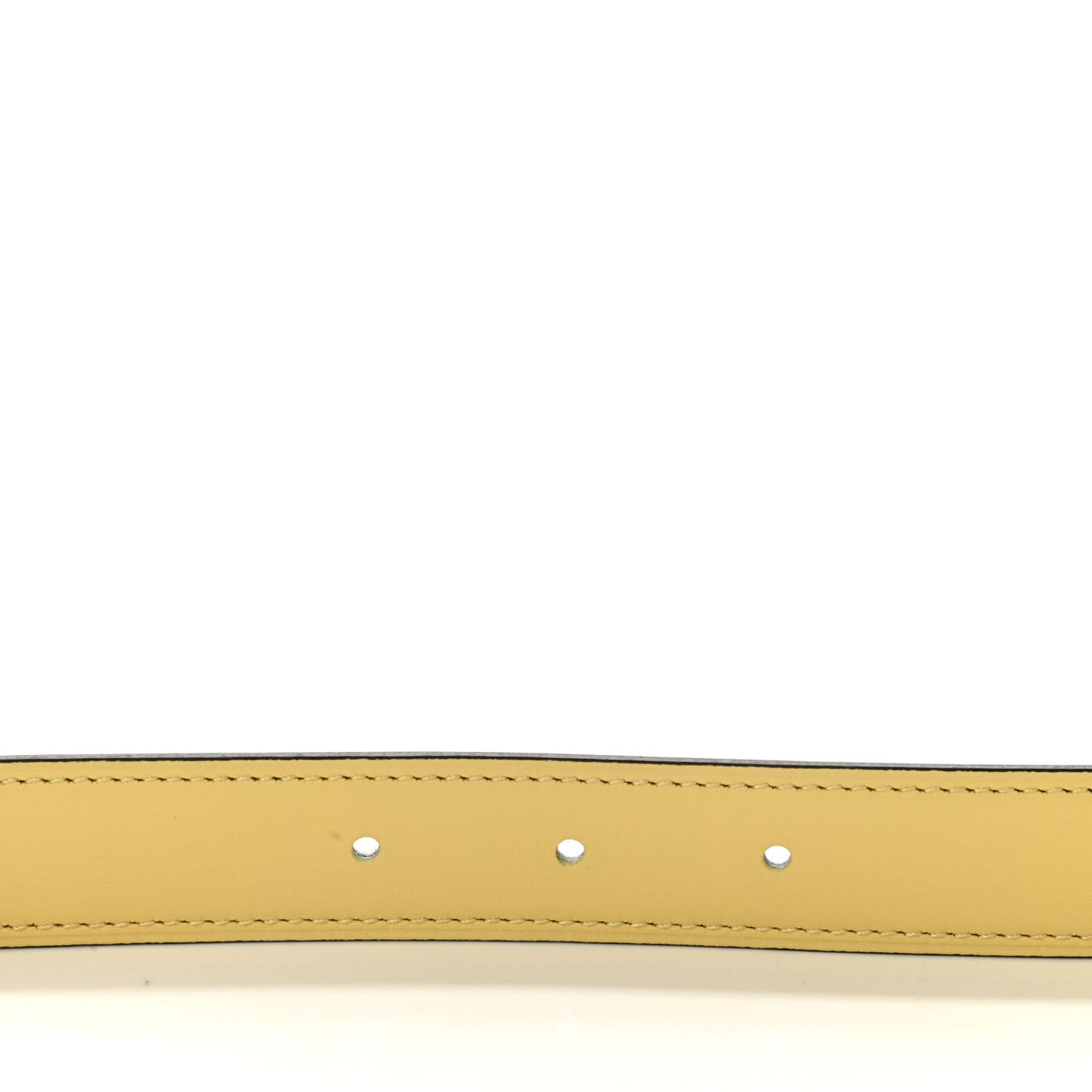 Swift Epsom 24mm Mini Constance Belt 95 Jaune Poussin White