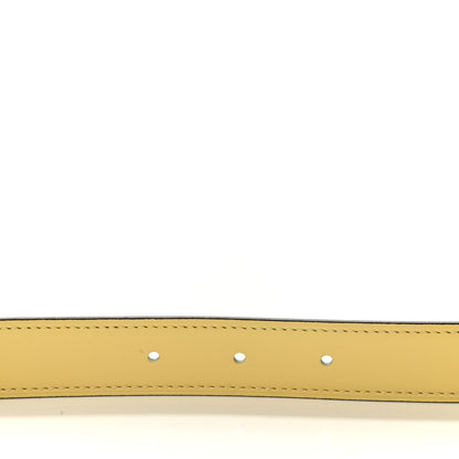 Hermes Swift Epsom 24mm Mini Constance Belt 95 Jaune Poussin White 6 of 8