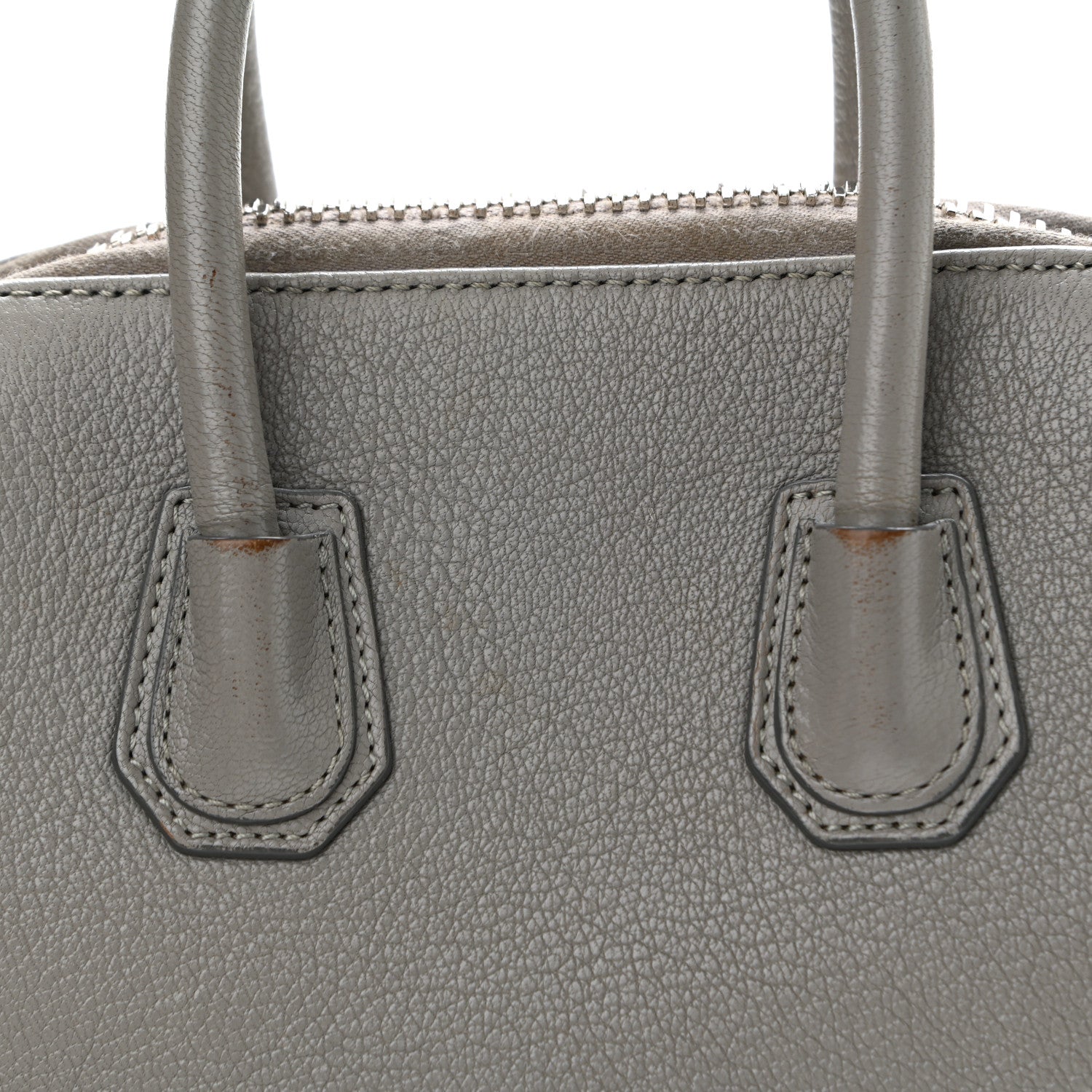 Givenchy Sugar Goatskin Mini Antigona Pearl Grey 13 of 19