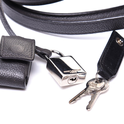 Saint Laurent Grained Calfskin Small Sac De Jour Coal 11 of 11