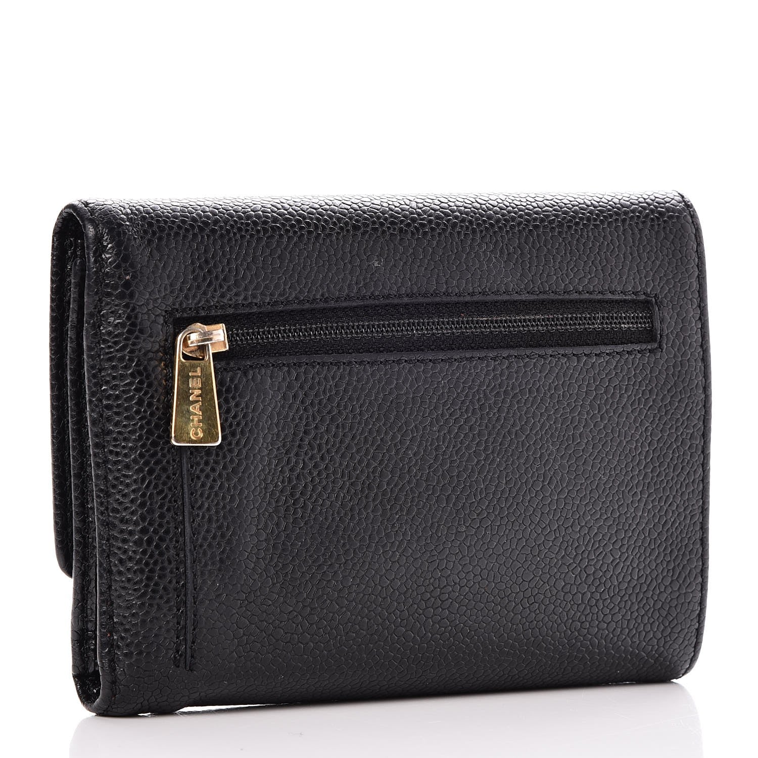 Chanel Caviar Timeless Flap Wallet Black 3 of 7