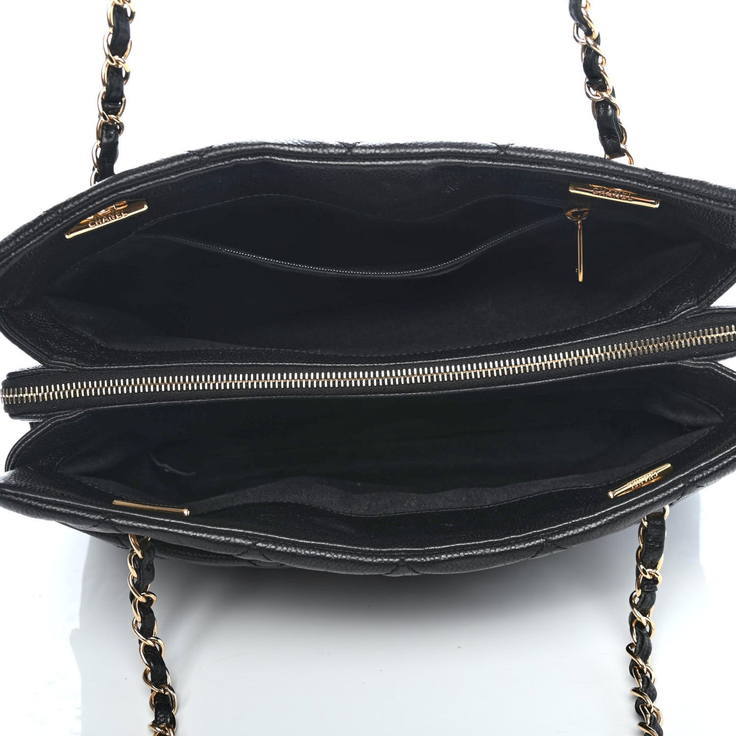 Caviar Quilted CC Timeless Tote Black