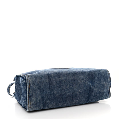 Telfar Denim Medium Shopping Bag Blue 4 of 10