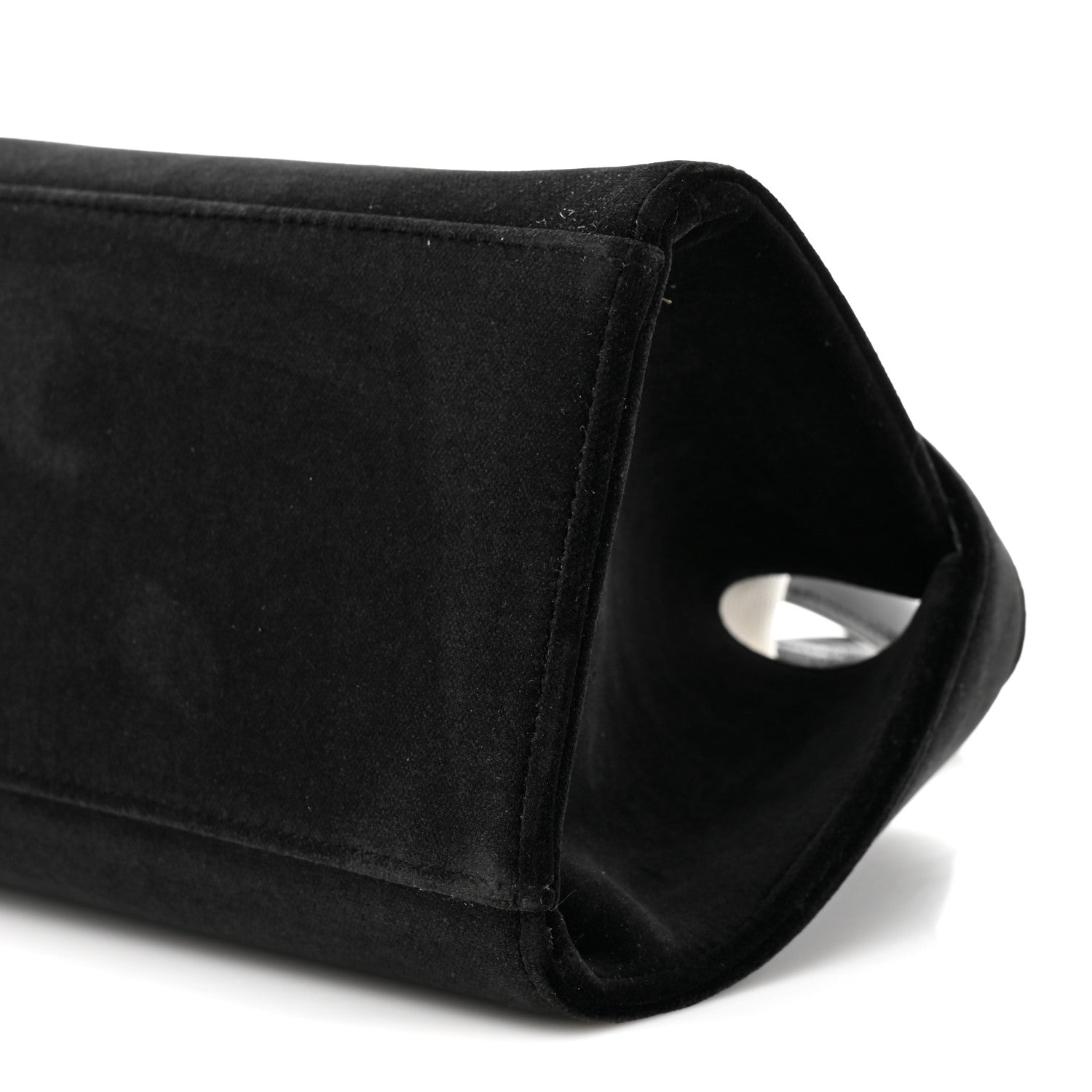 Salvatore Ferragamo Velvet Strass XS Hug Bag Black 8 of 10
