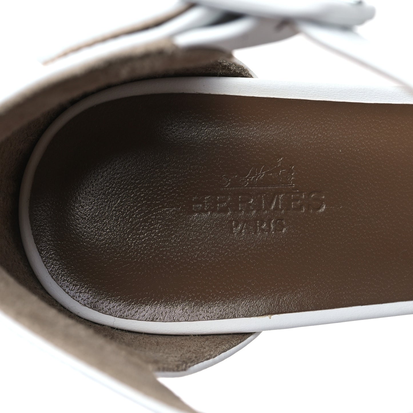 Goatskin Elda Espadrille Wedge Sandals 39 White