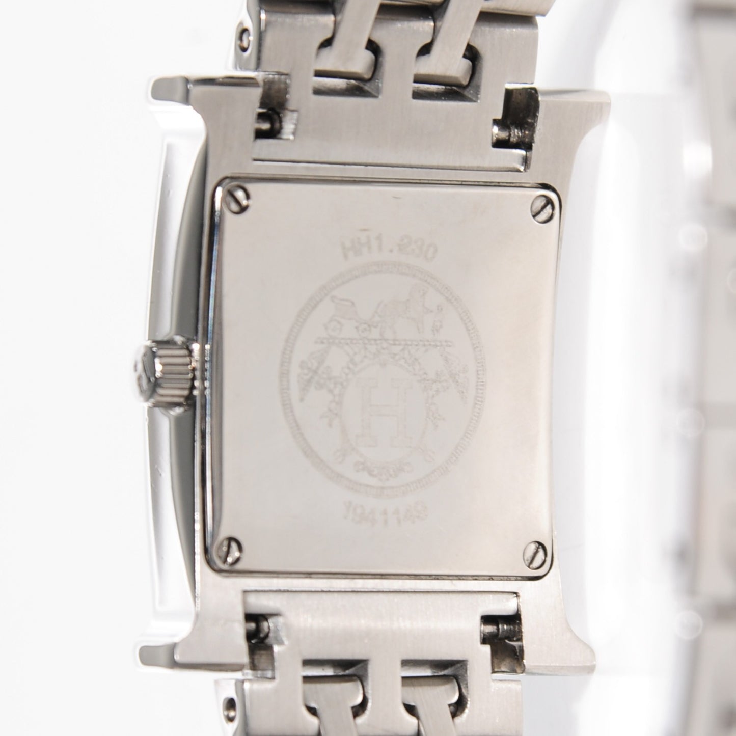 Stainless Steel Diamond Bezel 21mm Heure H Hour Quartz Watch