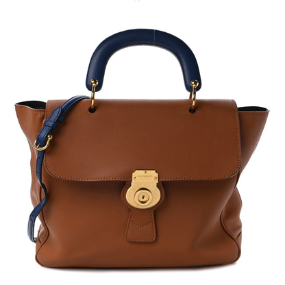 Burberry Trench Calfskin DK88 Top Handle Bag Bright Toffee 1 of 11