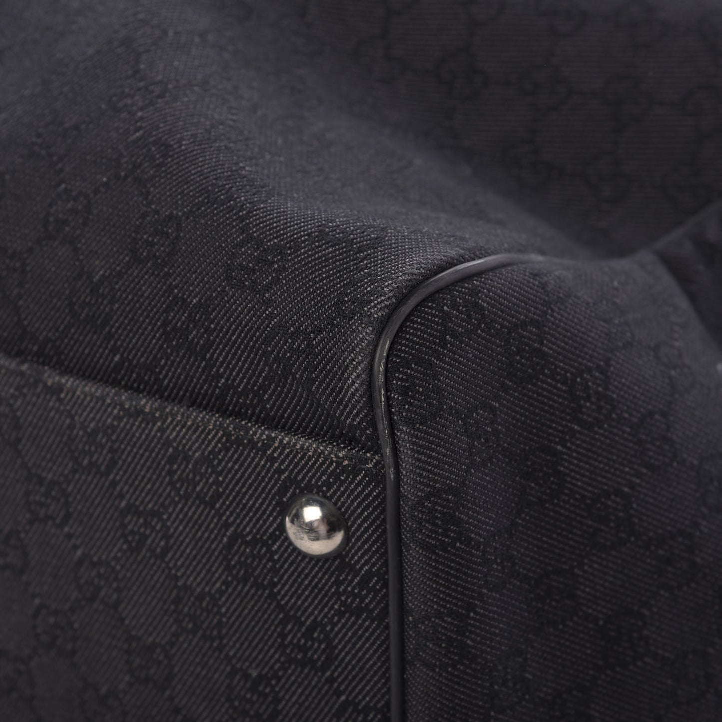 Denim Monogram Large Duffle Black