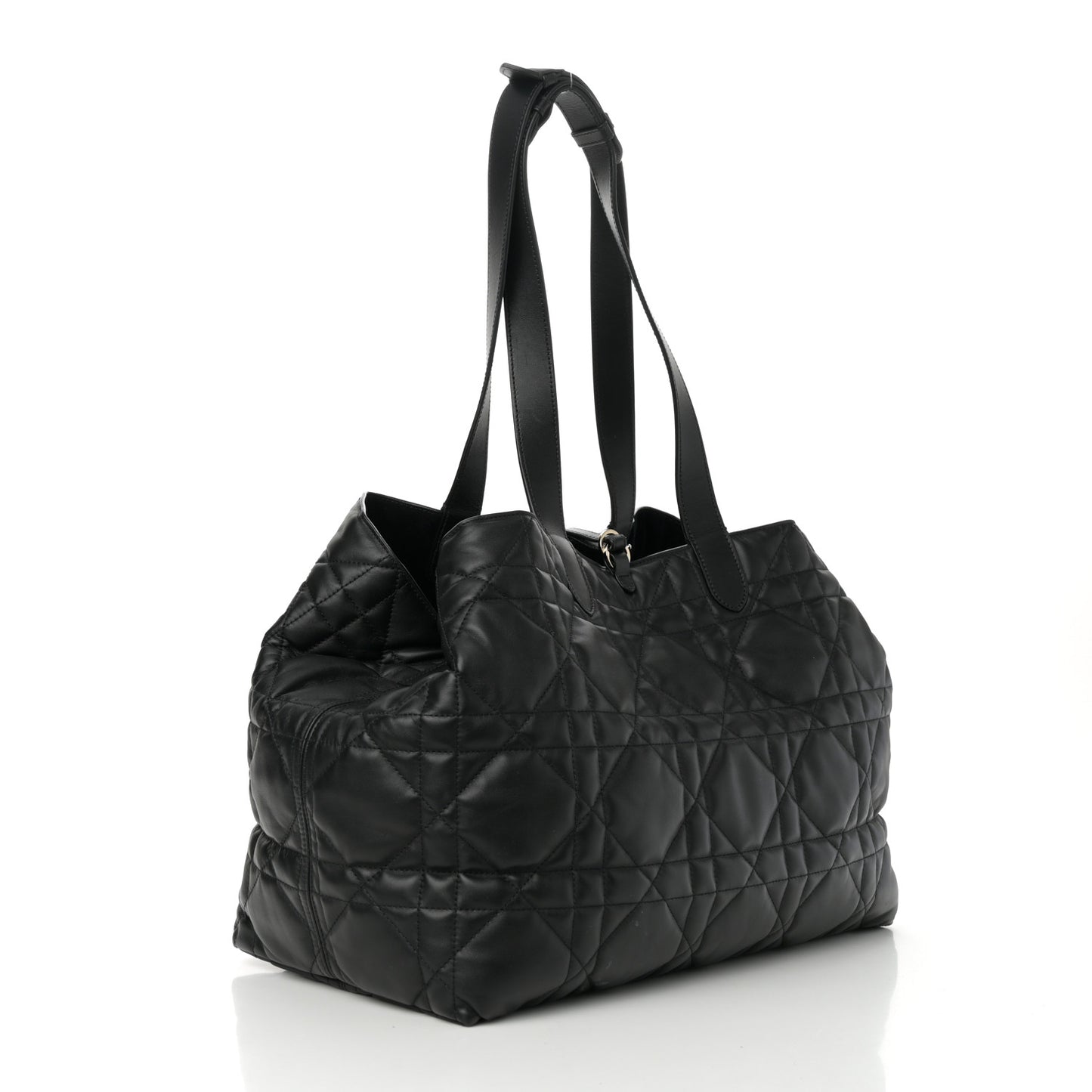 Calfskin Macrocannage Large Toujours Black
