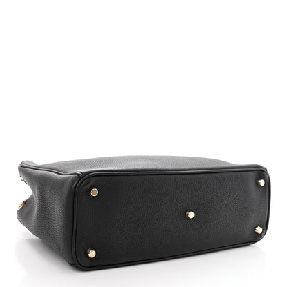 Christian Dior Bullcalf Diorissimo Tote Black Rose Indien 4 of 12