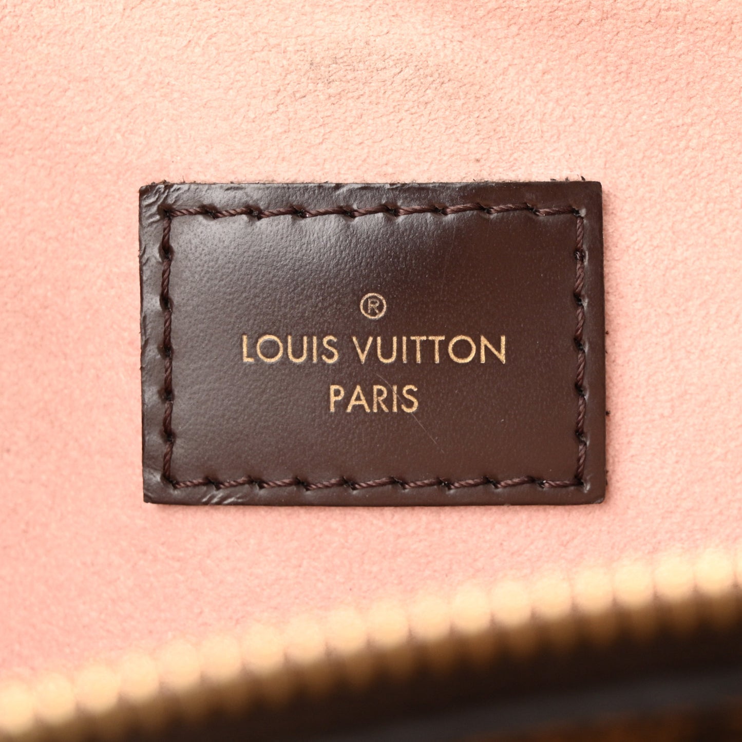 Cuir Taurillon Damier Ebene Normandy Magnolia