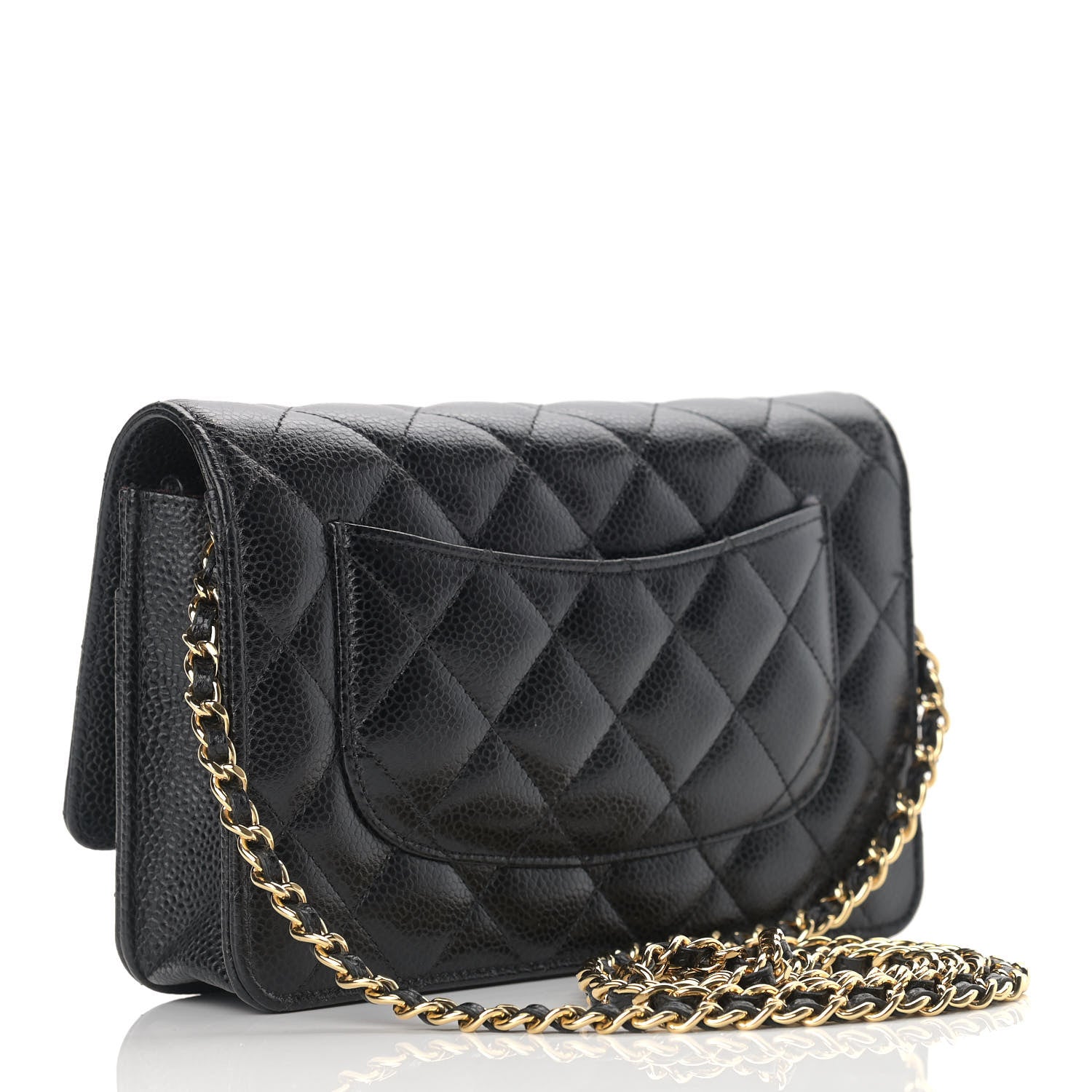 Chanel Caviar Quilted Wallet On Chain WOC Black 2 of 13
