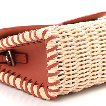 Jacquemus Wicker Nubuck Le Bambino Long Dark Red 8 of 9