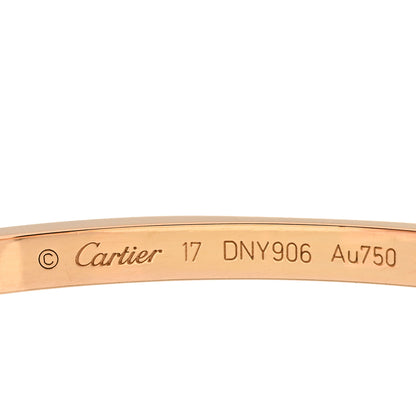 Cartier 18K Pink Gold Small LOVE Bracelet 17 3 of 4