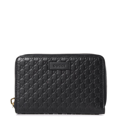 Gucci Soft Microguccissima Zip Around Organizer Wallet Black 1 of 11
