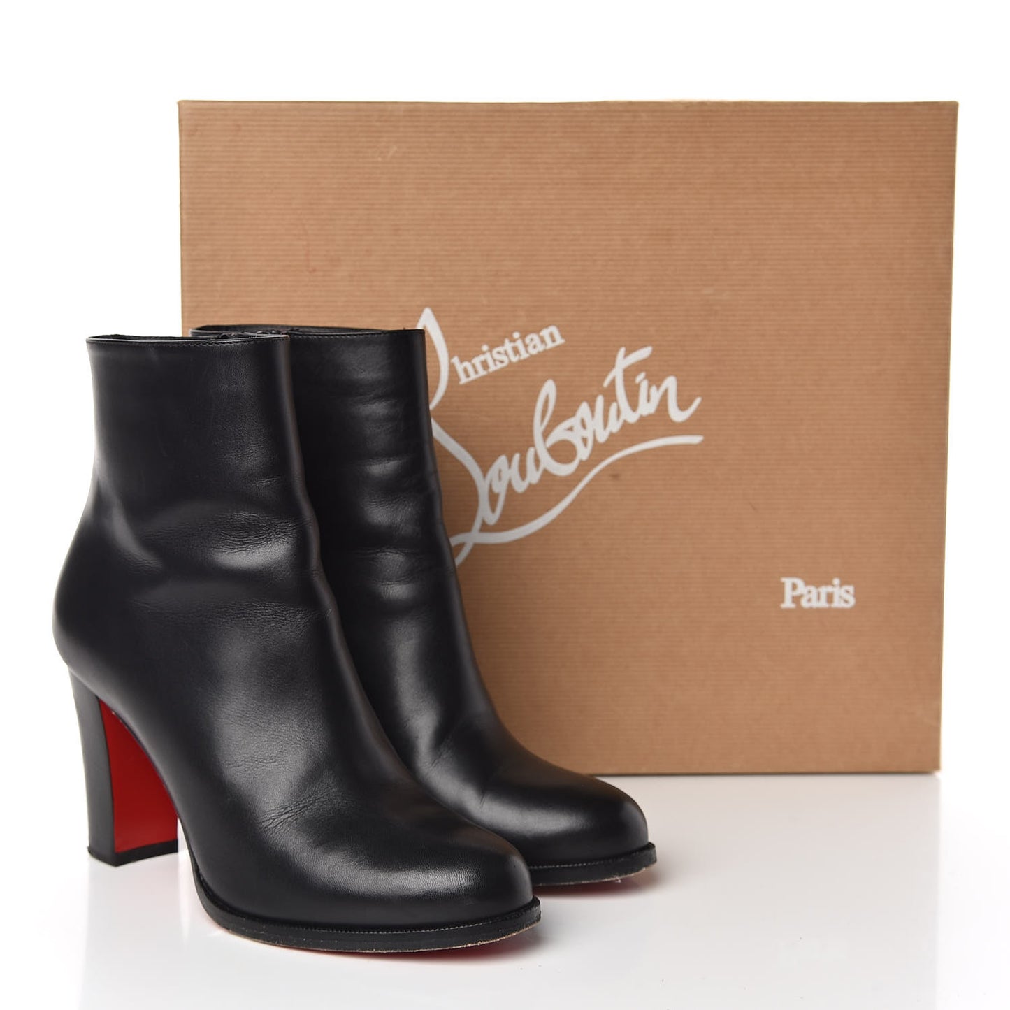Calfskin Adox 85 Ankle Boots 36.5 Black