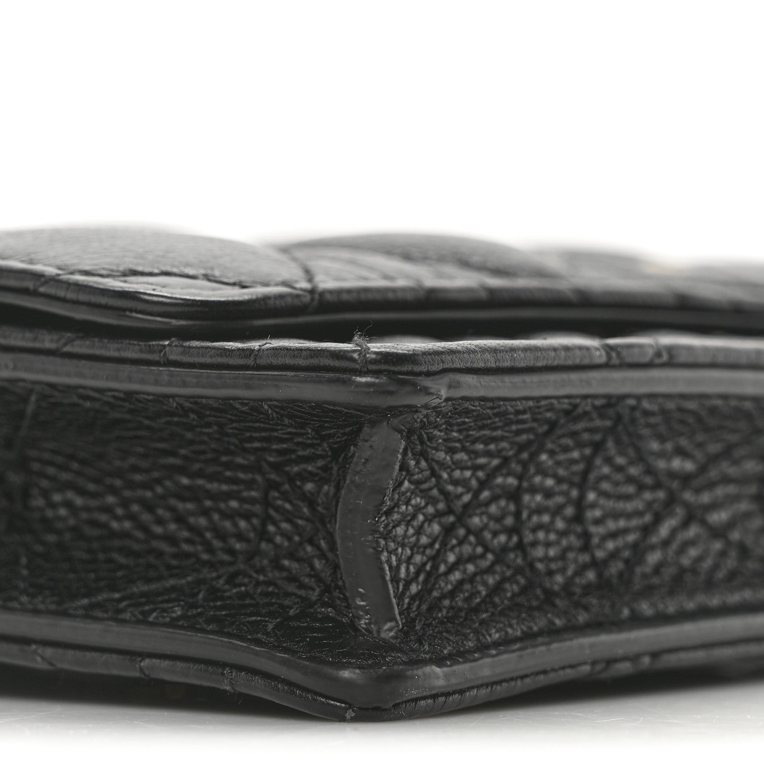 Christian Dior Supple Calfskin Cannage Caro Belt Pouch with Chain Black 8 of 9