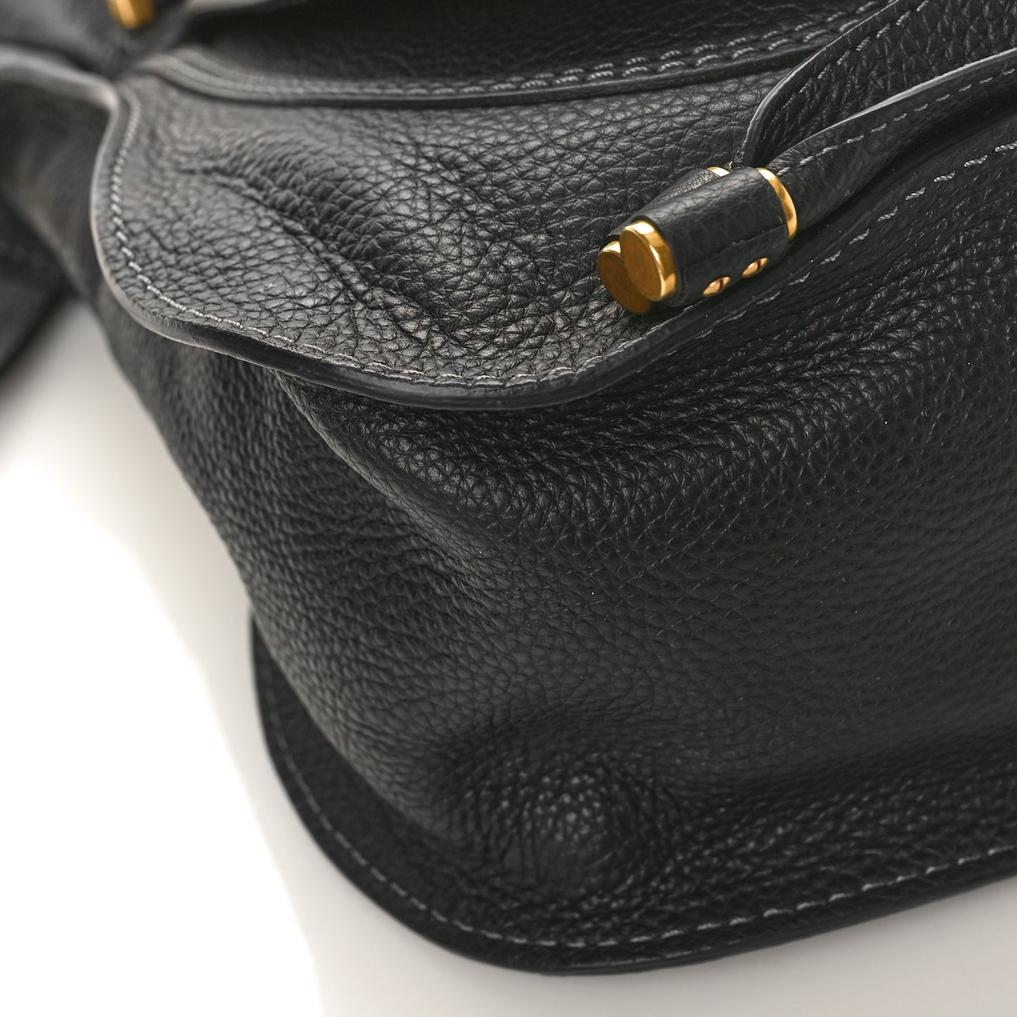Calfskin Medium Marcie Satchel Black