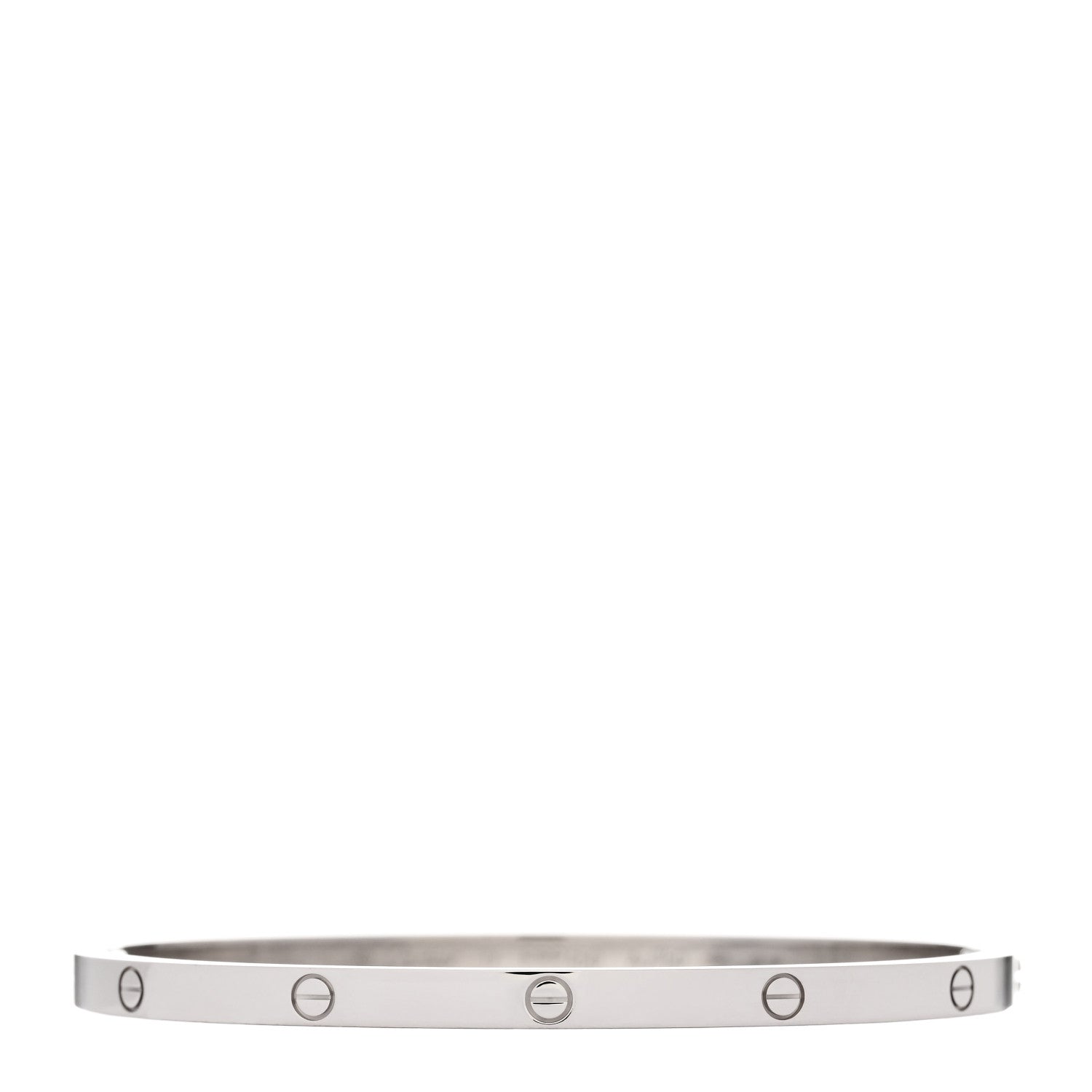 Cartier 18K White Gold Small LOVE Bracelet 17 1 of 6