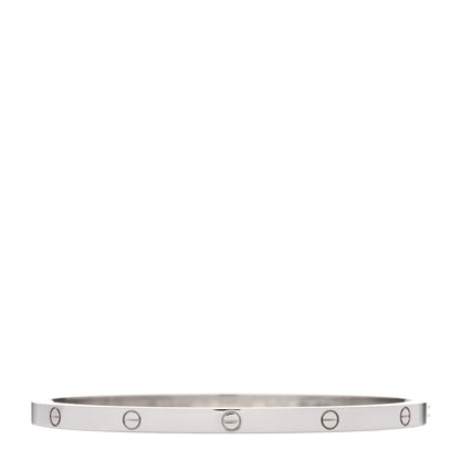 Cartier 18K White Gold Small LOVE Bracelet 17 1 of 6