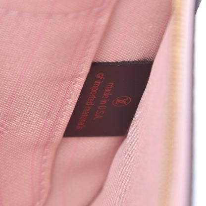 Louis Vuitton Damier Ebene Neverfull MM GM Pochette Rose Ballerine 16 of 24